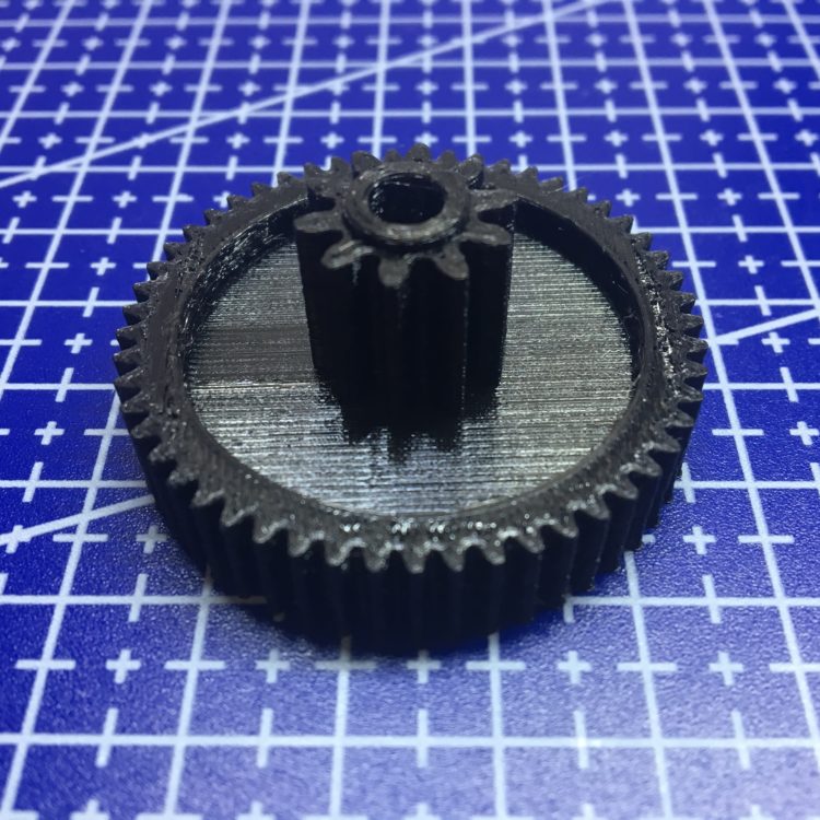 3D печать шестерни редуктора электрокара